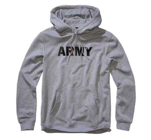 Brandit Hoodie Army, szürke melange