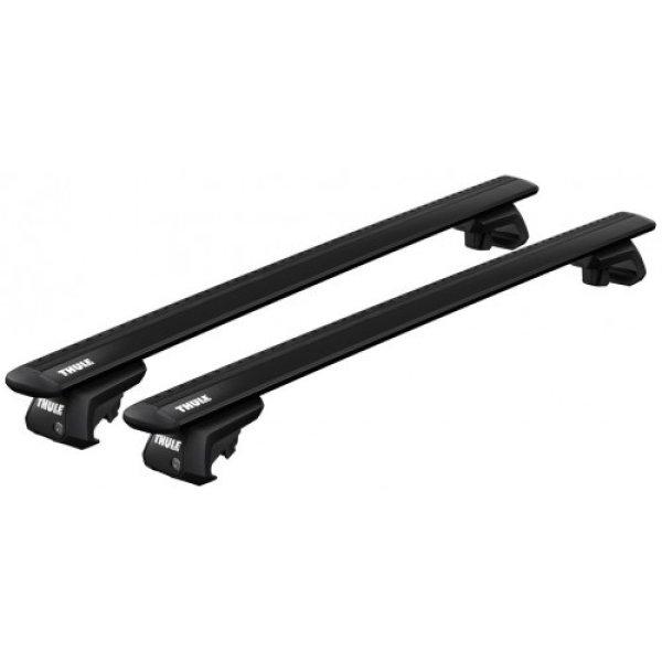 Tetőcsomagtartó MG 5 2020-tól, Thule WingBar Black, tetőkorlátos