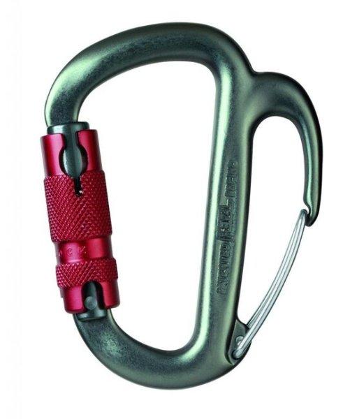 Petzl Freino TWIST-LOCK ereszkedőkarabiner zárható biztosítóval