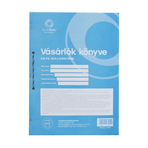 Vásárlók könyve A4, álló 25x2lapos B.11-1/V/UJ Bluering®