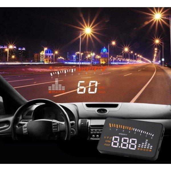 OBD HUD Head Up Display szélvédőre vetítő fedélzeti computer