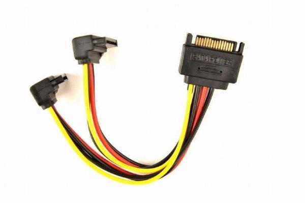 Gembird CC-SATAM2F-02 cable power SATA 15 pin -> 2x SATA HDD angled
connectors 0,15m