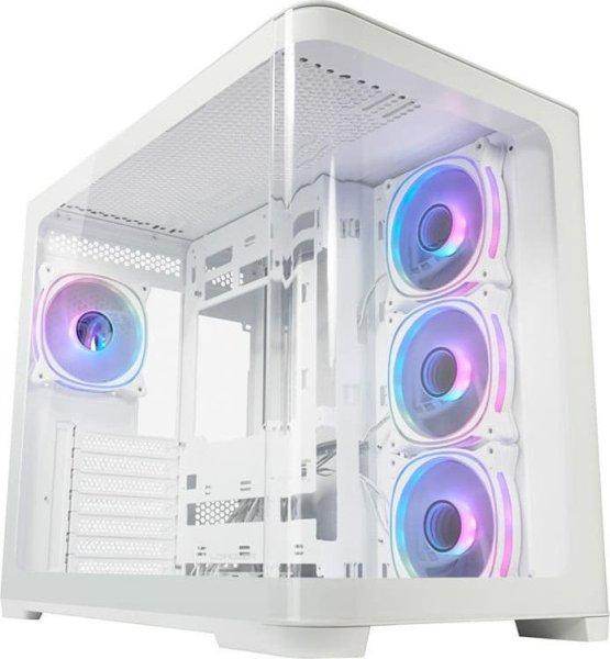 LC Power Gaming 8001W Tempered Glass Pro-Storm Light