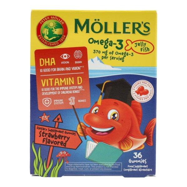 MÖLLERS OMEGA3+D GUMIVITAMIN EPER 36DB