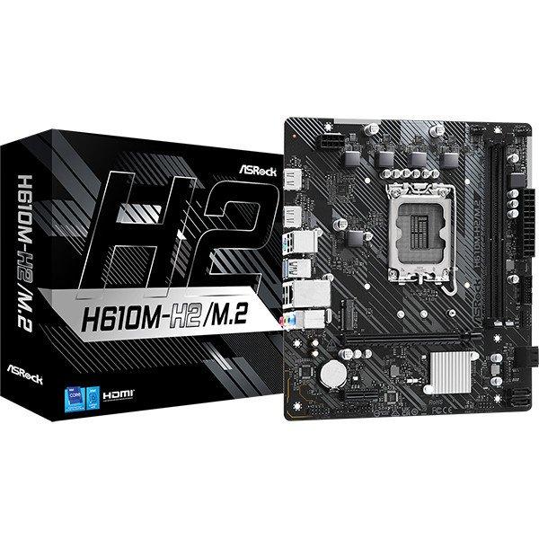 ASROCK Alaplap S1700 H610M-H2/M.2 INTEL H610, mATX