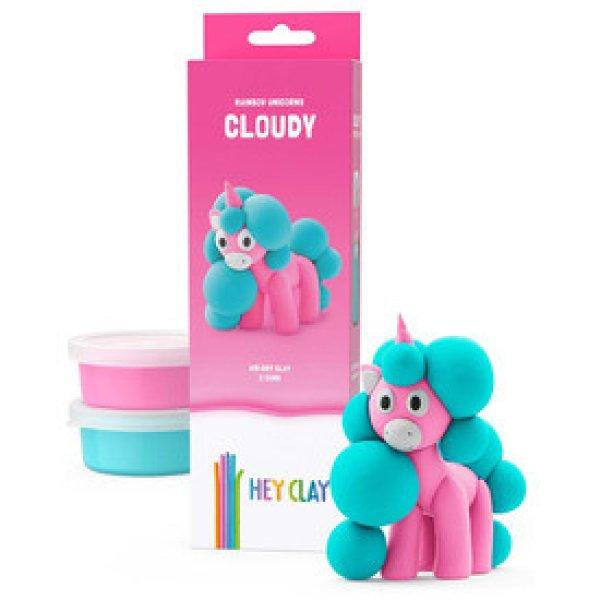 Hey Clay Figura Unikornis Pink Cloudy