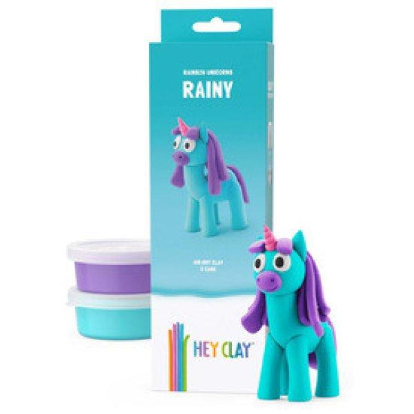 Hey Clay Figura Unikornis Aqua Rainy