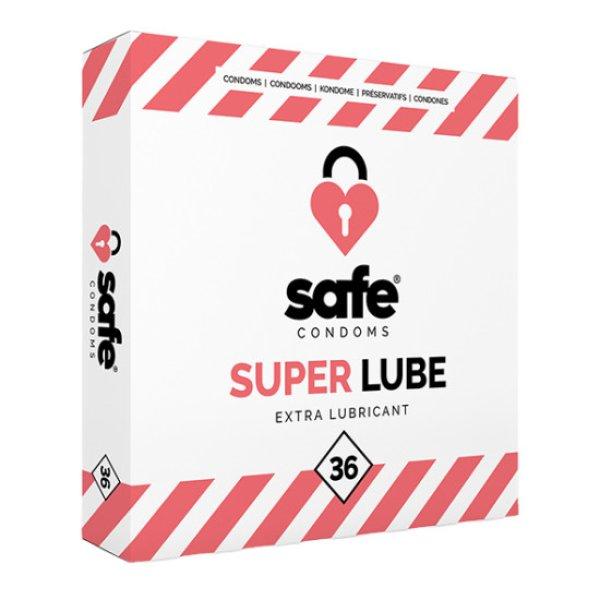 SAFE - Condoms with Extra Lubricant Superlube 36 pcs