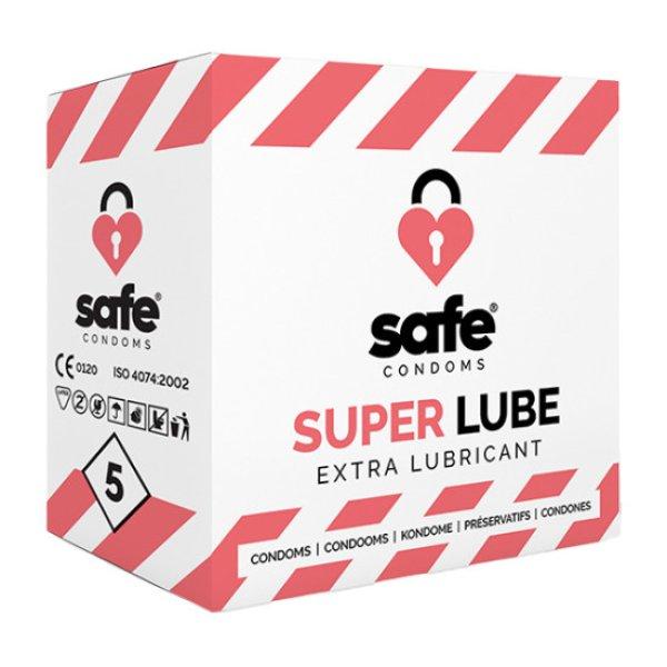 SAFE - Condoms with Extra Lubricant Superlube 5 pcs