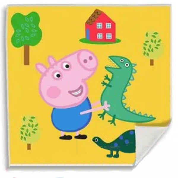 Peppa malac Dino Mágikus Kéztörlő arctörlő, törölköző 30x30cm