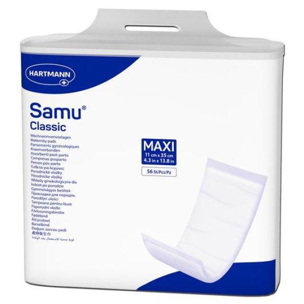 Samu® maxi classic nőgyógyógyászati betét (11x35 cm; 56 db)