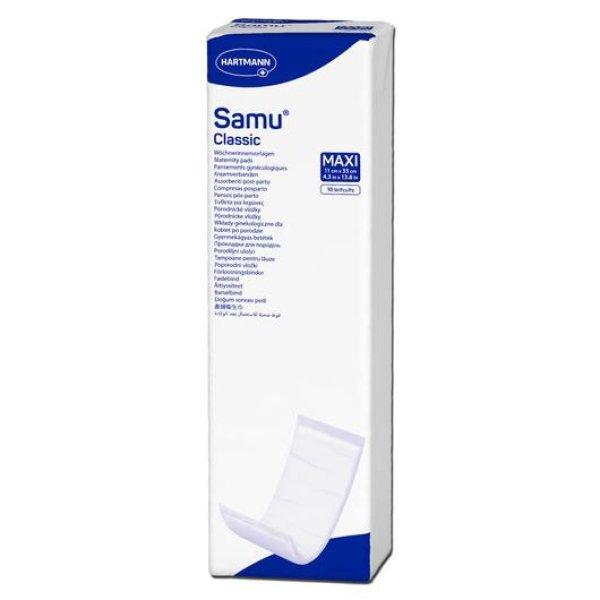 Samu® maxi classic nőgyógyógyászati betét (11x35 cm; 10 db)