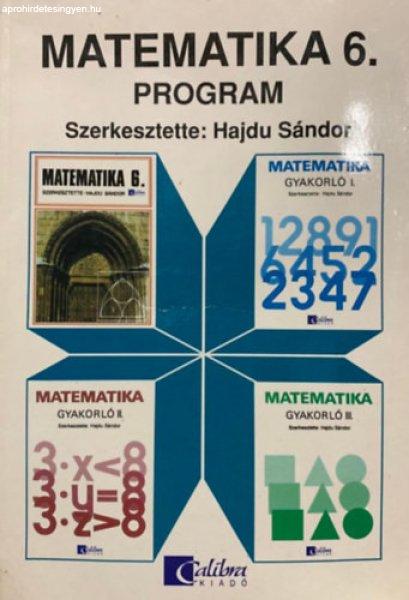 Matematika 6. Program - Etal.; Czeglédyné