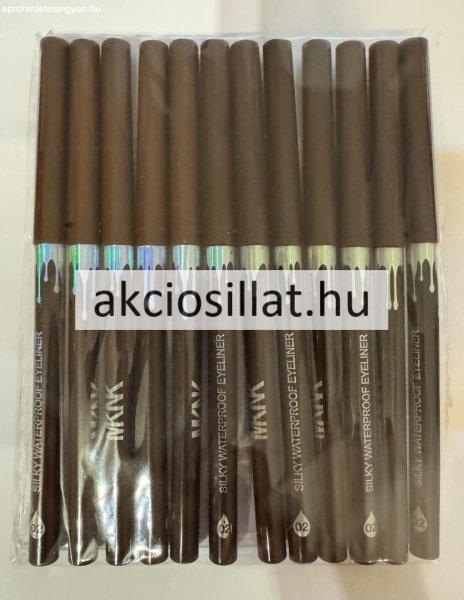 MKNK Silky Waterproof Tekerős Szemceruza Sötét Barna 02