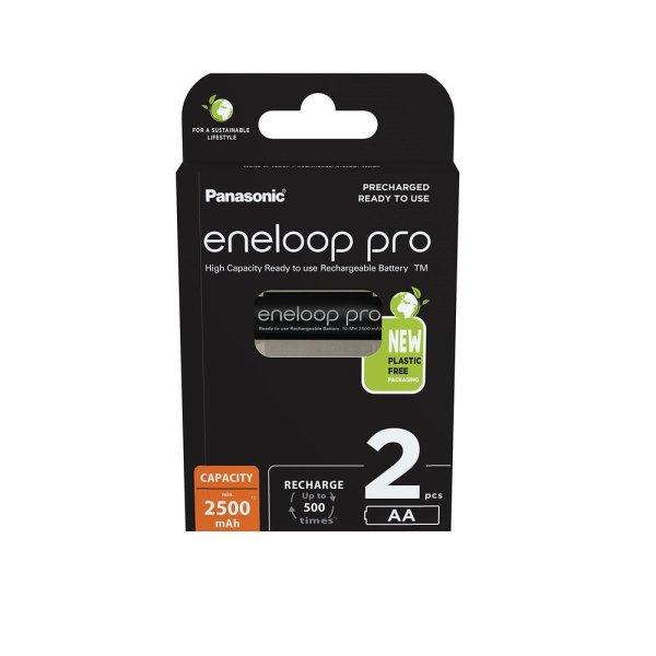 eneloop pro BK-3HCDE/2BE AA/ceruza 2500mAh Ni-MH akkumulátor 2db/csomag