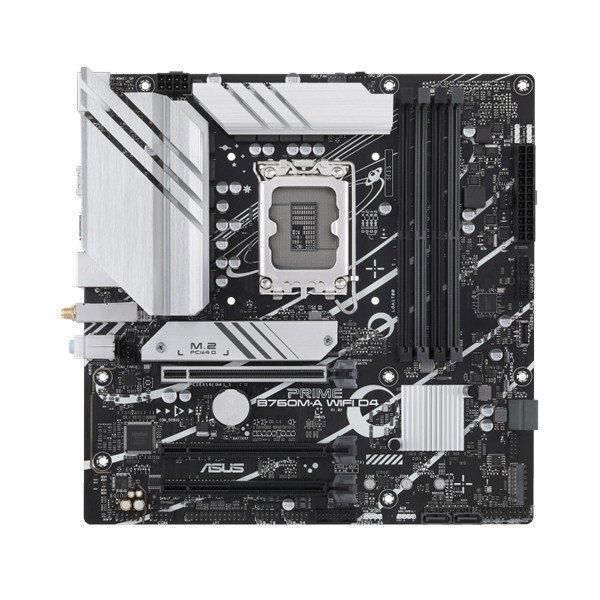 Asus Alaplap - Intel PRIME B760M-A WIFI D4 s1700 (B760, 4xDDR4 5333MHz, 4xSATA3,
2xM.2, 2xHDMI+DP)