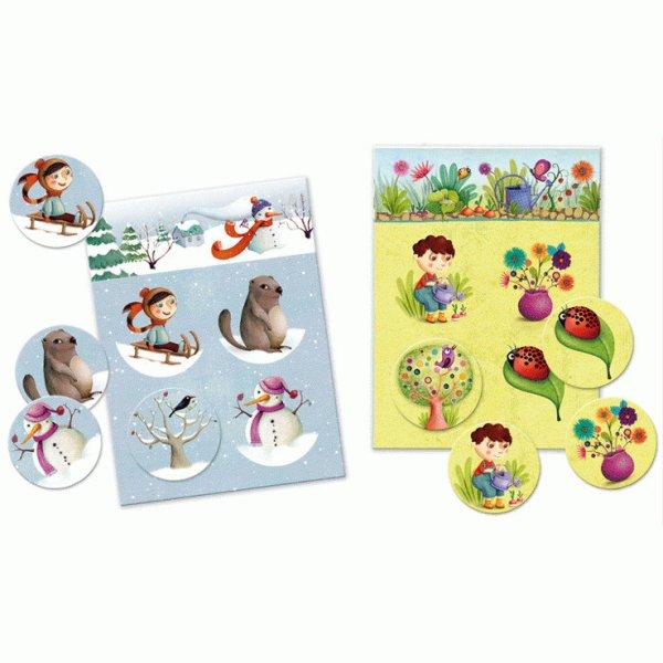 Djeco Képeslottó - Négy évszak - 4 seasons - Loto