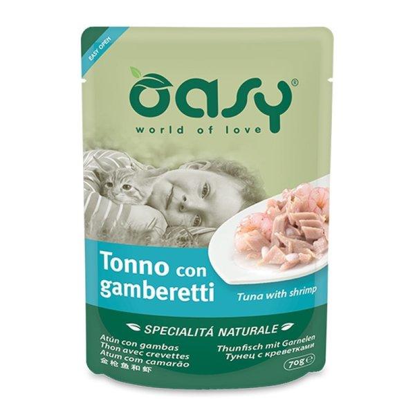 Oasy Cat Alutasak Natural Tuna & Shrimp 70g