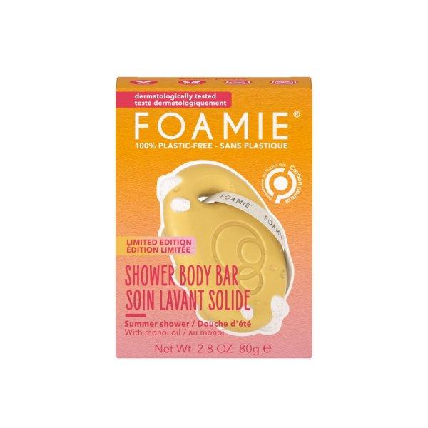 Foamie Szilárd zuhanyápoló Beach Please (Shower Body Bar) 80 g