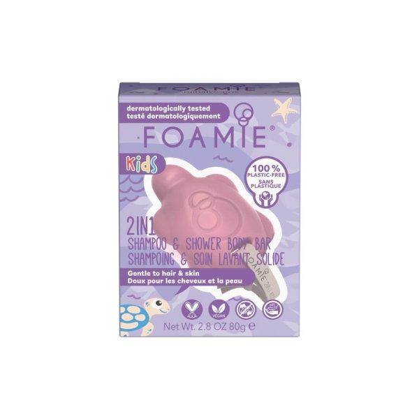 Foamie Gyermek zuhanyszappan testre és hajra Cherry (2 in 1 Shampo & Shower
Body Bar) 80 g