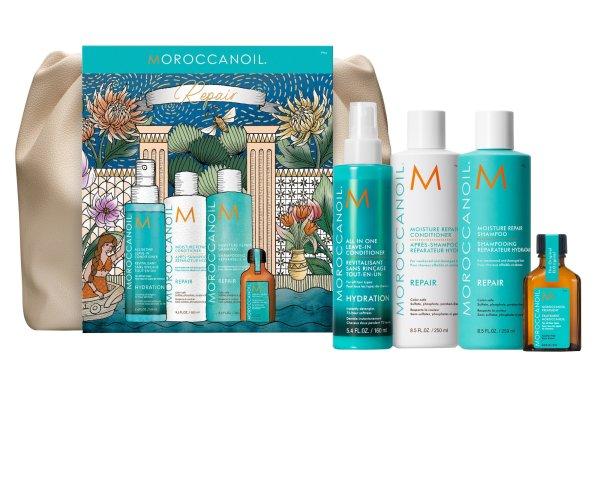 Moroccanoil Haj és testápoló ajándékcsomag Repair Set