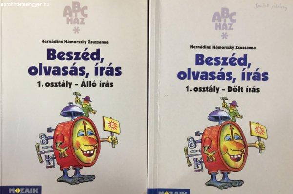 Beszéd, olvasás, írás 1. osztály - munkafüzet - Álló írás + Dőlt
írás (2 kötet) - Hernádiné Hámorszky Zsuzsanna