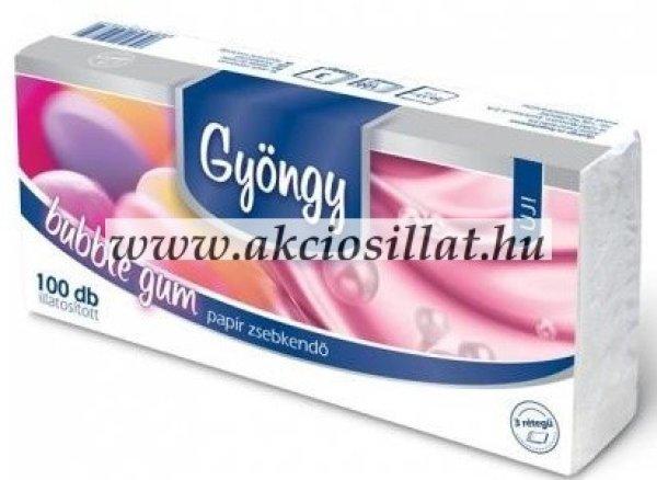 Gyöngy Bubble Gum rágógumi illatú papírzsebkendő 100db