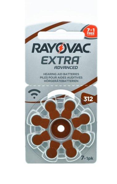 Varta Rayovac Extra hallókészülék elem 312 (PR41)Bl/8 1,45V