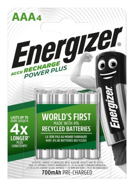 Energizer PowerPlus Pre.Charged NI-Mh akku AAA (HR03) 700 mAh bl/4