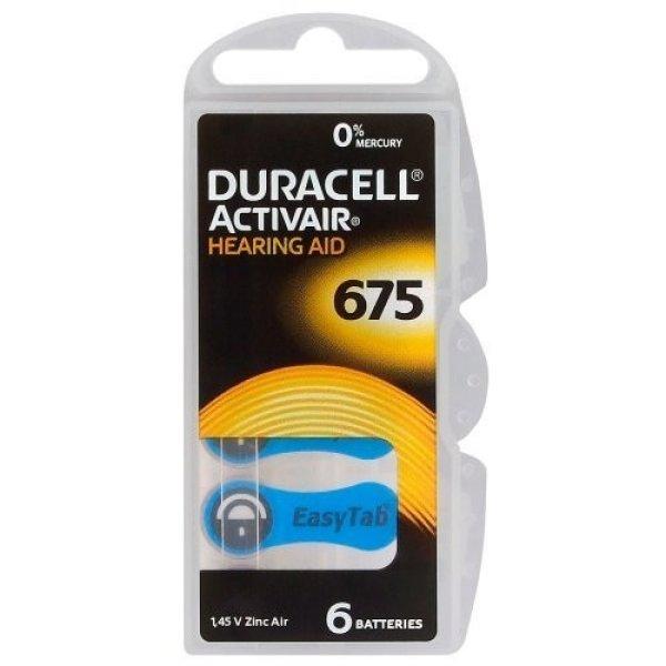 Duracell ACTIVAIR hallókészülék elem "675" (PR44) BL/6