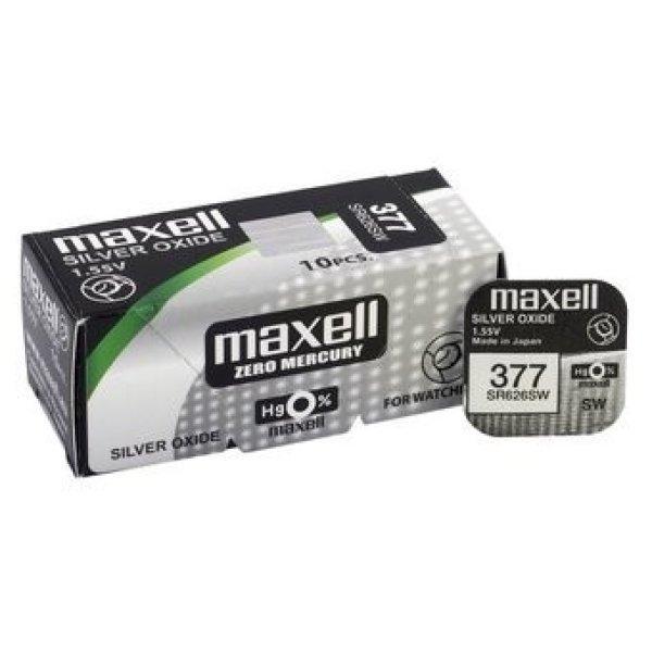 Maxell 377,376 ezüst-oxid gombelem (SR626,1176)