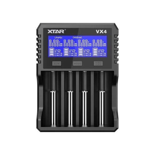 XTAR VX4 akkutöltő 4 db akkuhoz (Li-ion,Ni-Mh,Ni-Cd) + reaktiválás