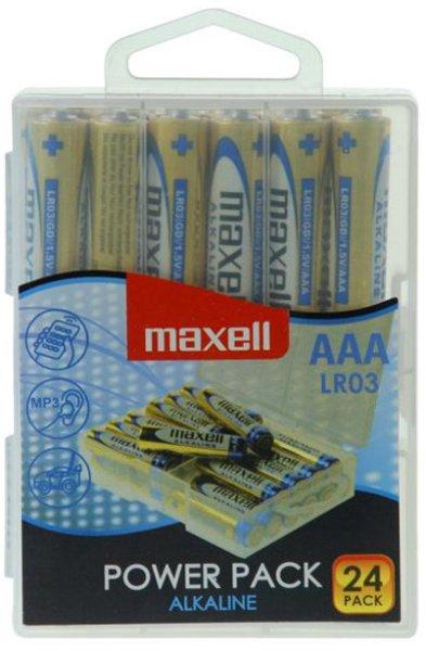 Maxell mikró AAA (LR03) alkáli elem 24db Power Pack