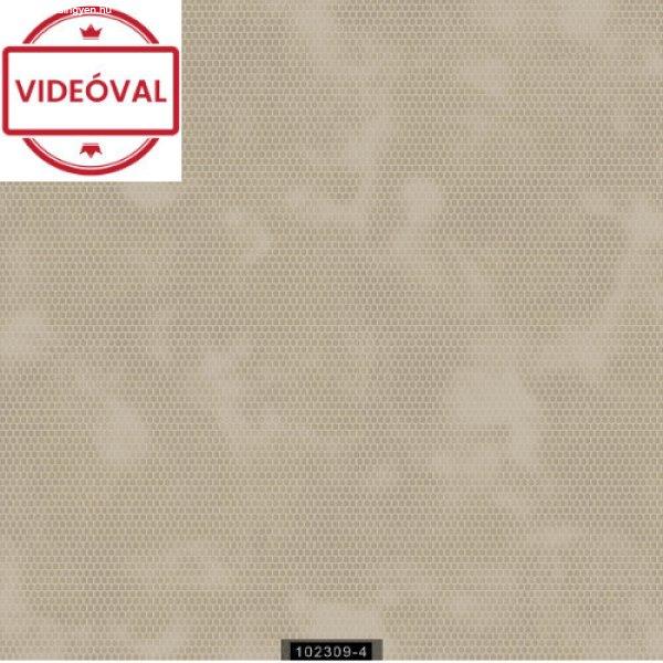 Munira világosbarna-bézs vakolat mintás alapon apró körös fényes tapéta
102309-4
