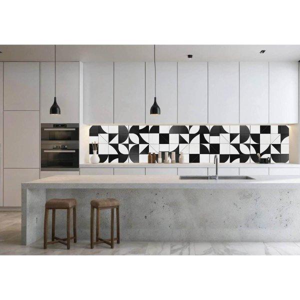 Wallplex PLUS+ falburkoló hőálló konyhapanel Monokróm, vízálló
falburkolat konyhába 60x120 cm