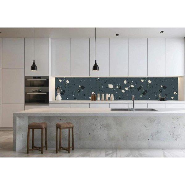 Wallplex PLUS+ falburkoló hőálló konyhapanel Terazzo2, vízálló
falburkolat konyhába 60x300 cm