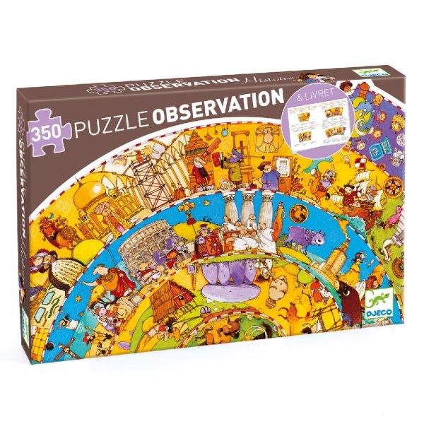 Megfigyeltető puzzle - Történelem, 350 db-os spirál puzzle - History +
booklet