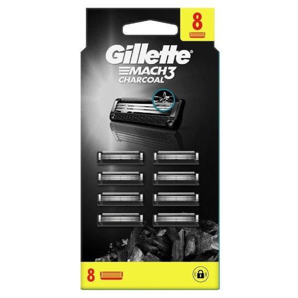 Gillette Tartalék borotvafej Mach3 Charcoal 8 db