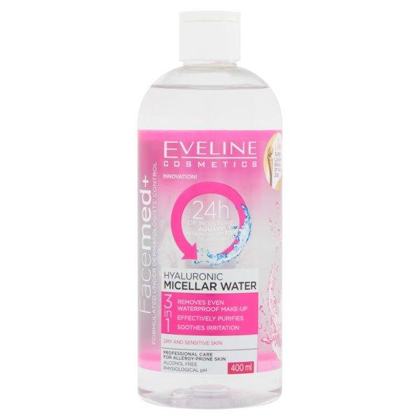 Eveline facemed+hyaluronos micellás arclemosó 400 ml