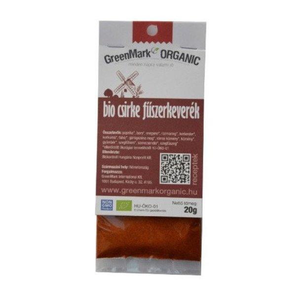 Greenmark bio csirke fűszerkeverék 20 g