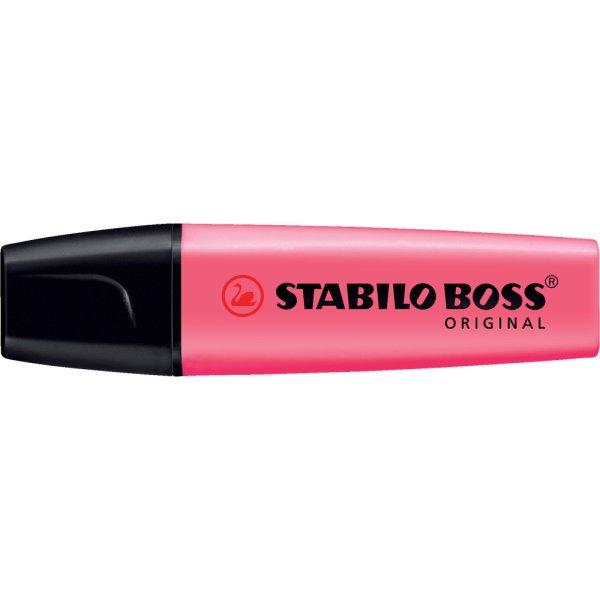 Szövegkiemelő 2-5mm, vágott hegyű, STABILO Boss original pink