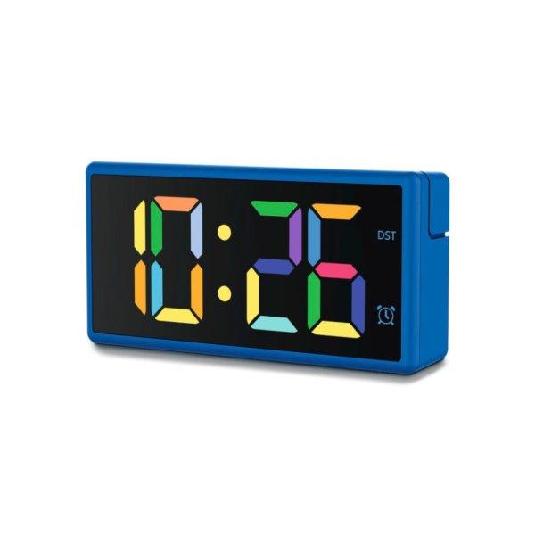 Hama Ibiza Digital Alarm Clock Multi-Colour Display with USB Charging Function
Blue