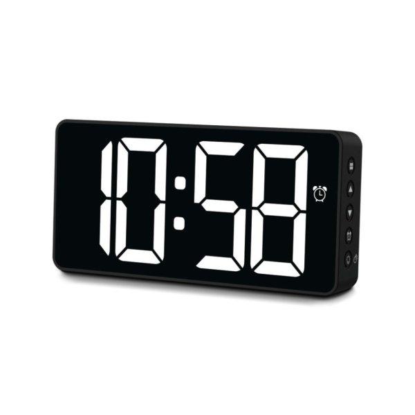 Hama Bali Digital Alarm Clock with Temperature Display Night Mode Black