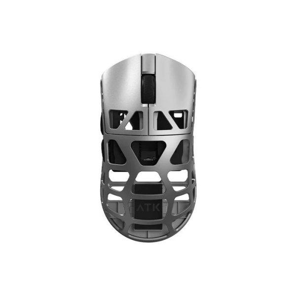 ATK Fierce X Lightweight Magnesium Alloy Gaming Wireless Mouse Silver Gray