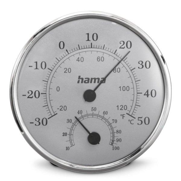 Hama Saipan Thermometer and Hygrometer Időjárás Állomás Silver/Grey