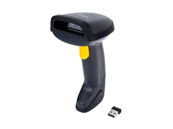 EQuip Wireless 2D Barcode Scanner with Stand Vonalkódolvasó Black