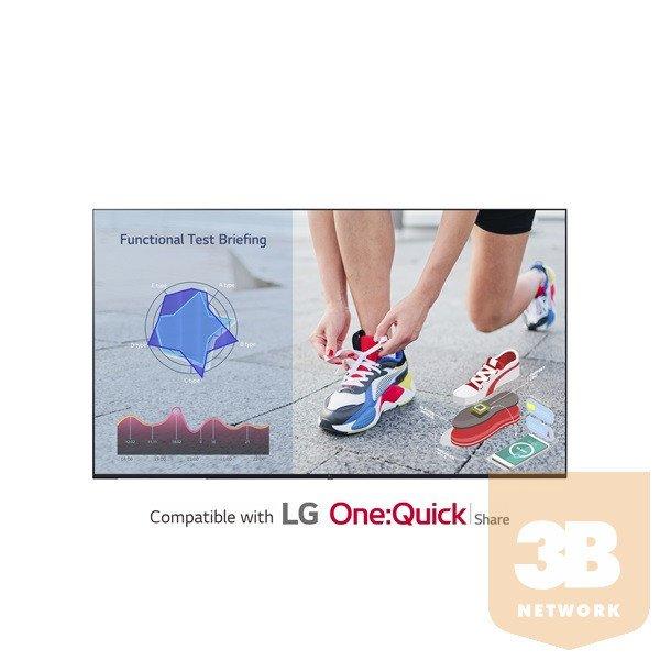 LG 16/7 IPS LFD 86" 86UL3J, 3840x2160, 330cd/m2, 5ms, 3xHDMI/2xUSB/RS232C
In&Out/RJ45 In, hangszóró
