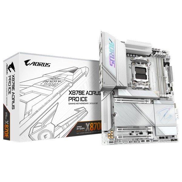 GIGABYTE Alaplap AM5 X870E AORUS PRO ICE AMD X870, ATX