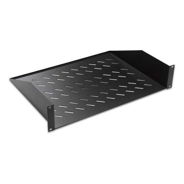 Lande LN-RAF-RMO-2U55-BL 19" 550 mm mély 2 ponton rögzíthető fekete
tálca