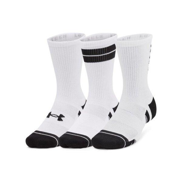 Under Armour UA Perf Tech Nov 3pk Crew-WHT